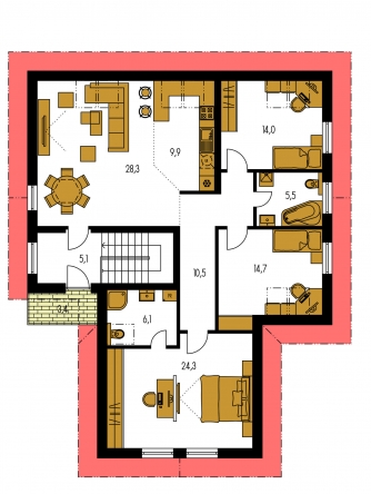Grundriss des Obergeschosses - PREMIER 157